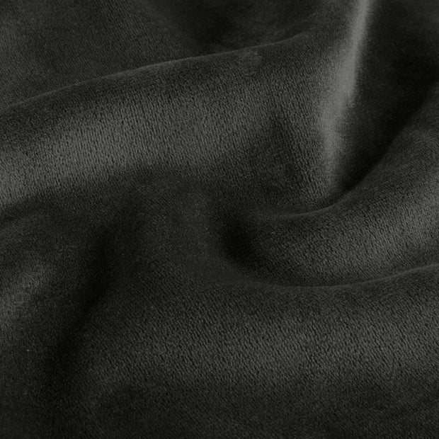 Velvet fabric Unicolour Black