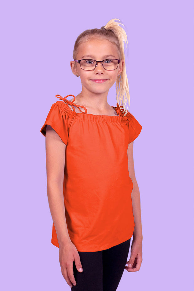 Viscose Jersey fabric Unicolour Orange