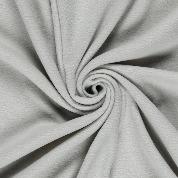 Polar Fleece fabric Light Grey brushed 