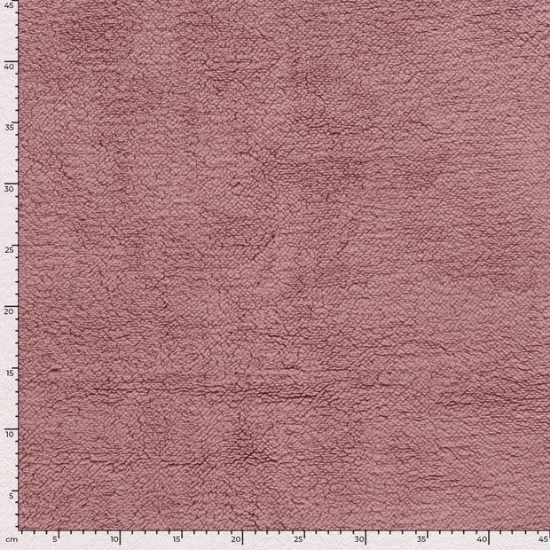Sherpa Fleece fabric Unicolour Light Mauve