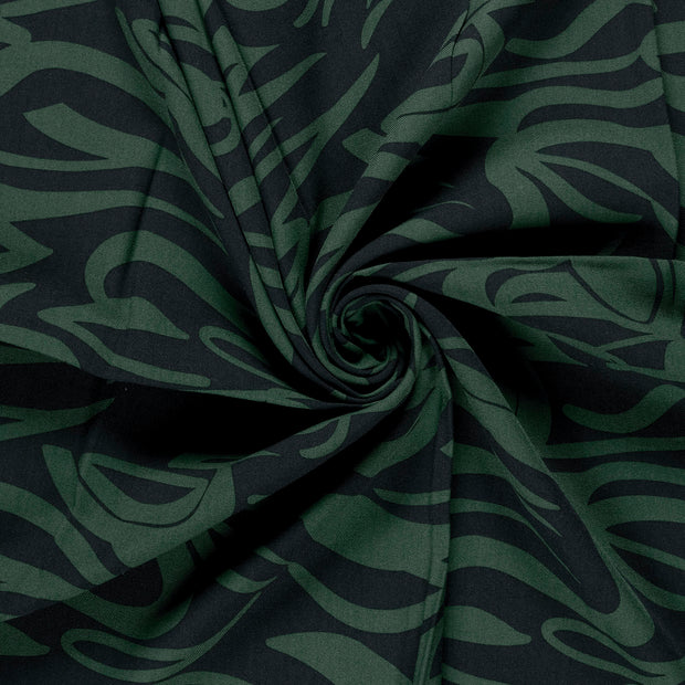 Viscose Twill fabric Petrol printed 