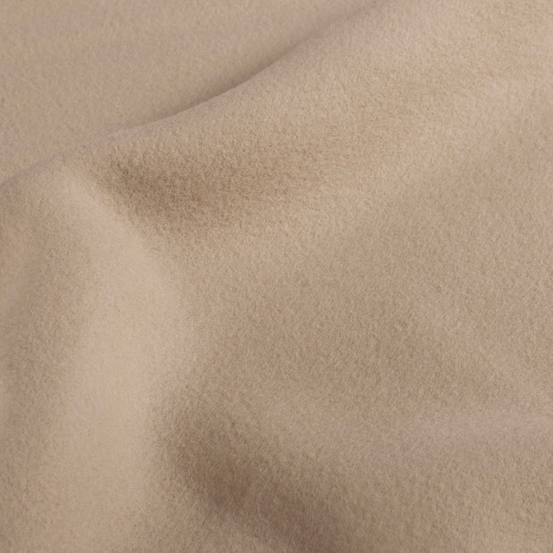 Cotton Fleece fabric Unicolour Beige