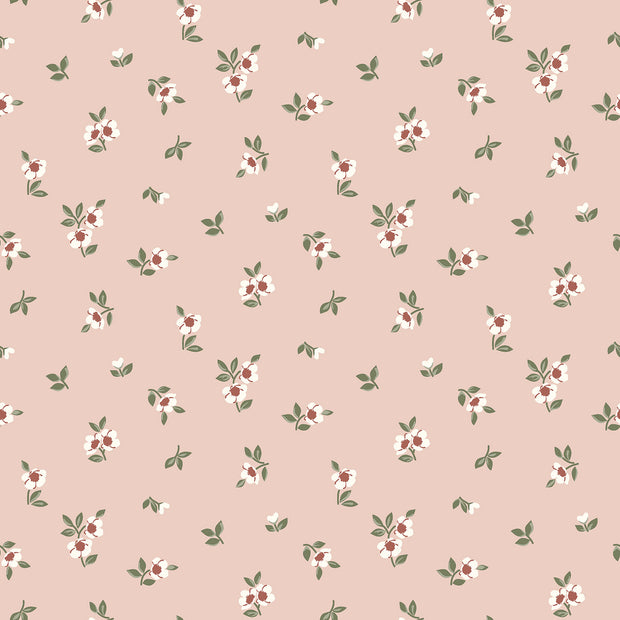 Aqua Protect (imperméable) tissu fleurs Rose clair