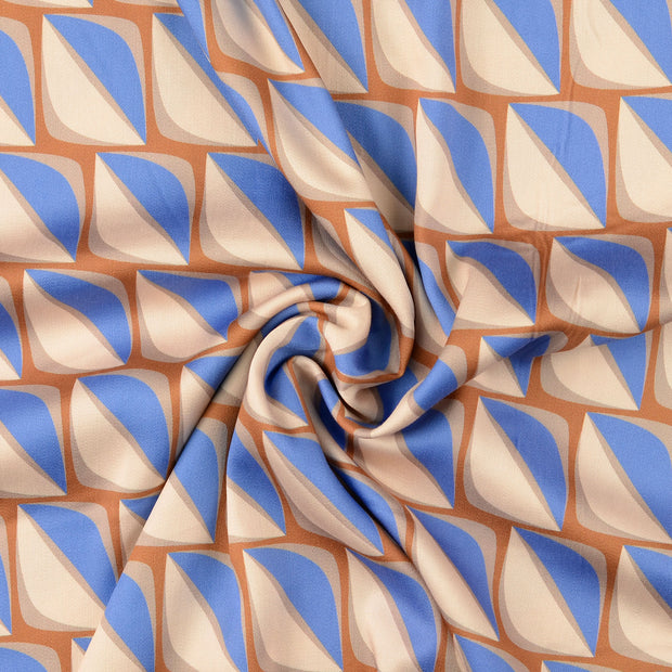 Viscose Satin fabric Beige 