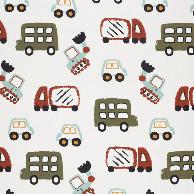 Cotton Poplin fabric Off White matte 
