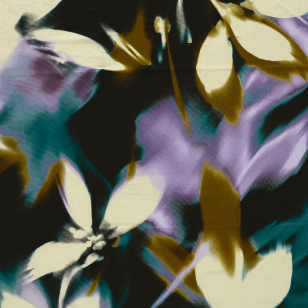 Viscose Vortex Jersey fabric Petrol matte 