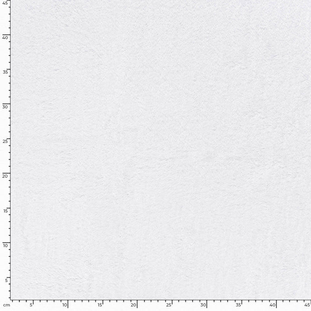 Terry Towelling fabric Unicolour Optical White