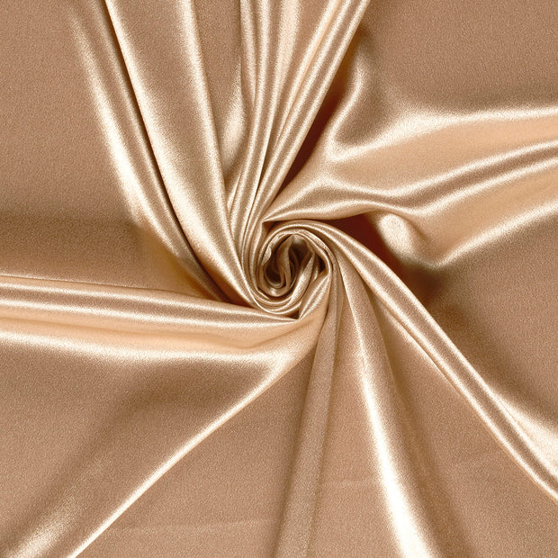 Satin Velvet fabric Caramel dyed 