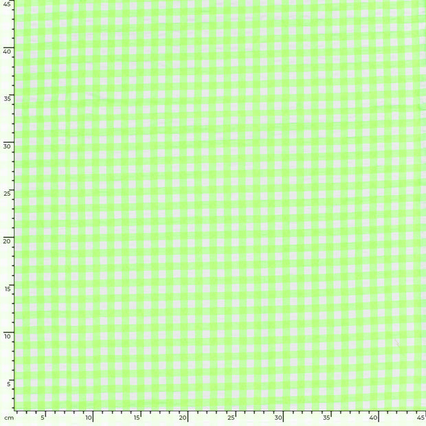 Cotton Poplin fabric Unicolour Neon Green