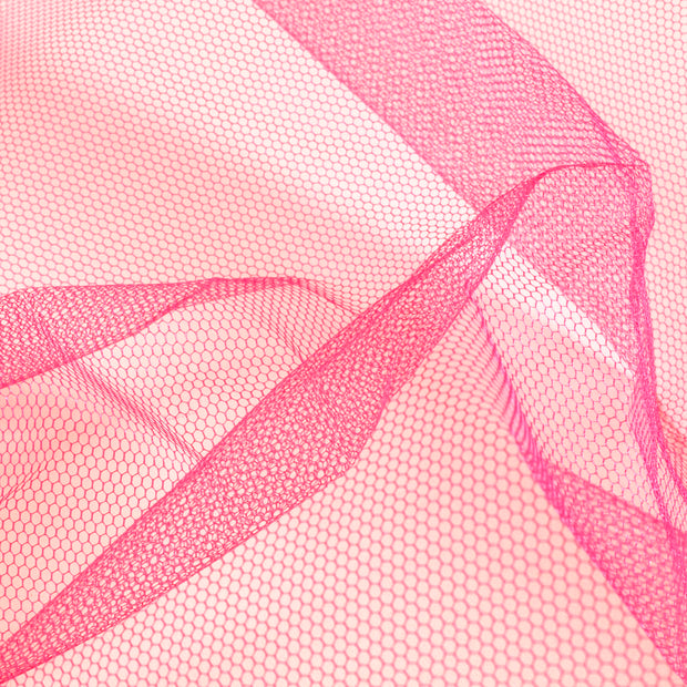 Tulle fabric Unicolour Neon Fuchsia