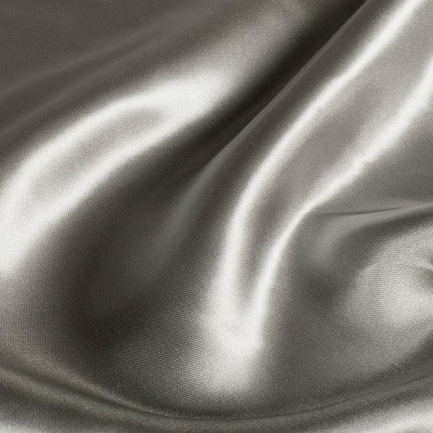 Satin fabric Unicolour Grey