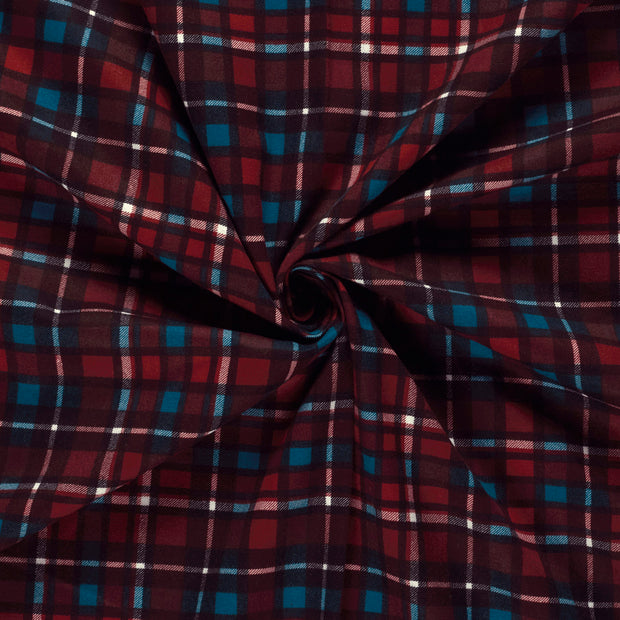 Flannel fabric Red printed 