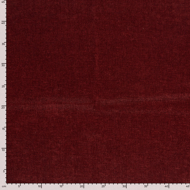 Chenille fabric Unicolour Red