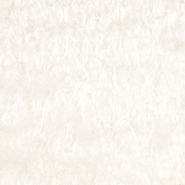 Pluche fabric Unicolour White