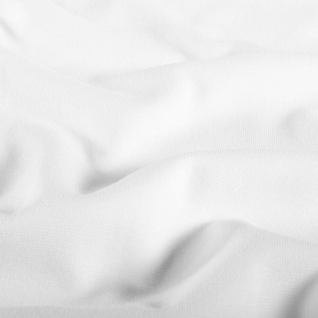 Cuff Material GOTS organic fabric Unicolour Optical White