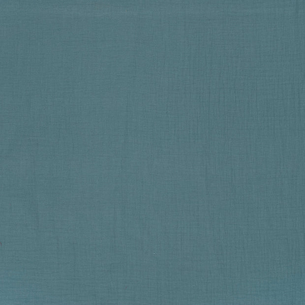Muslin fabric Aqua matte 