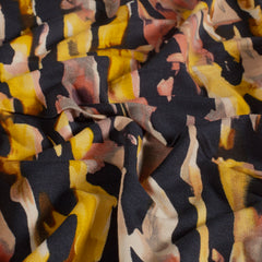 Viscose Vortex Jersey printed Abstract Navy