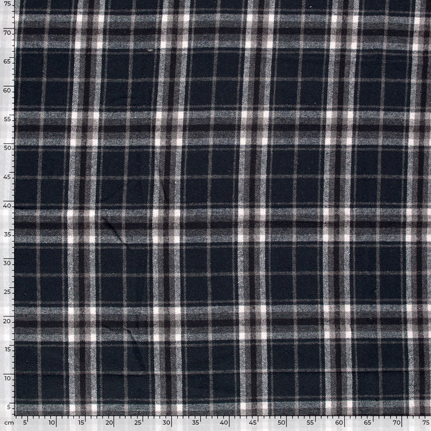 Jacquard fabric Checks Navy