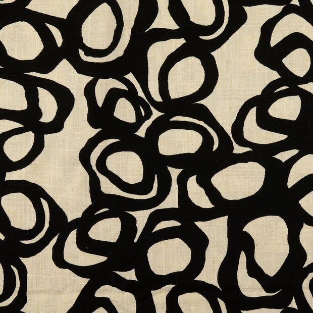  fabric Circles Black