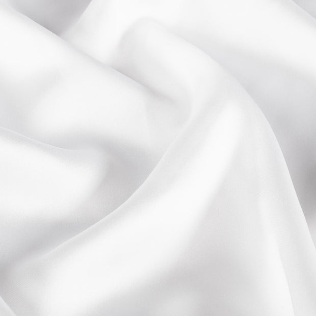 Satin fabric Unicolour Optical White