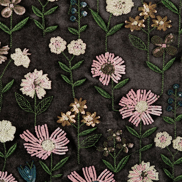 Velours fabric Flowers 