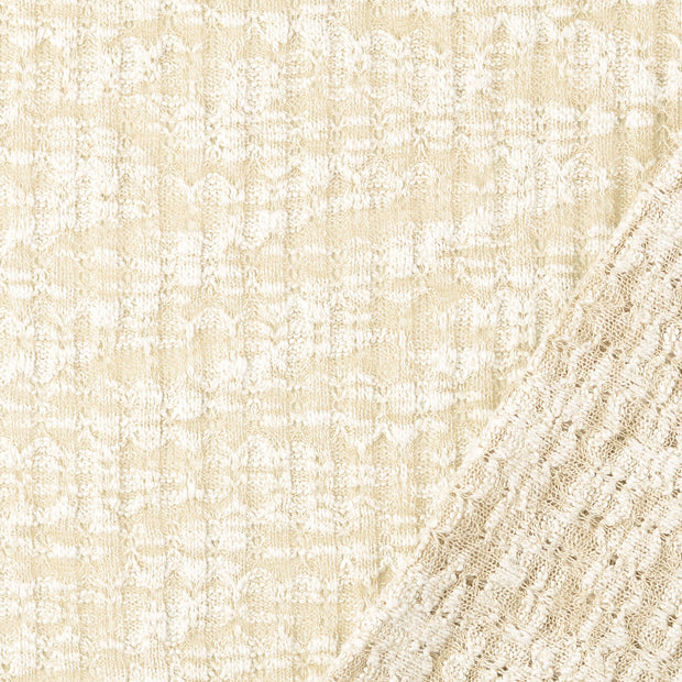 Heavy Knit fabrik Nude 