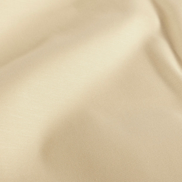 Baumwolle Satin fabrik Uni Beige