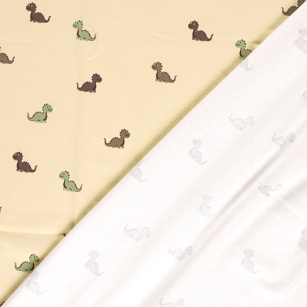 Jersey fabric Dinosaurs printed 