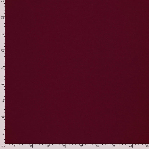 Rib Jersey fabric Unicolour Bordeaux