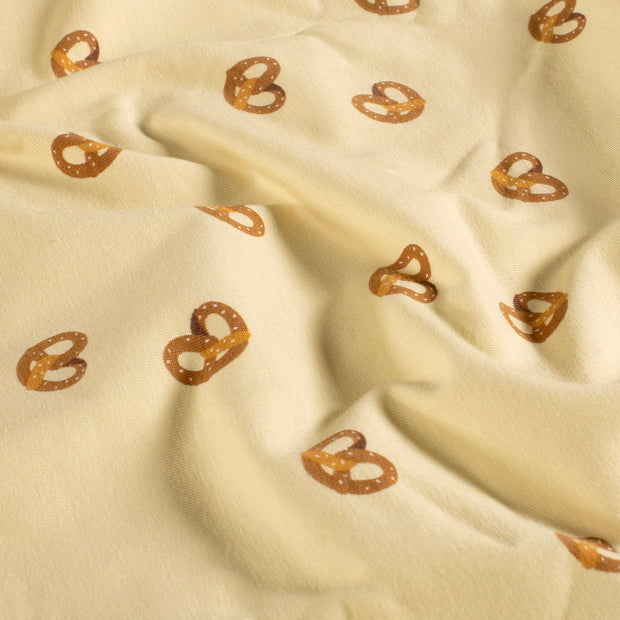 Jersey fabric Abstract Beige