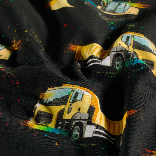 Jersey fabric Vehicles Black