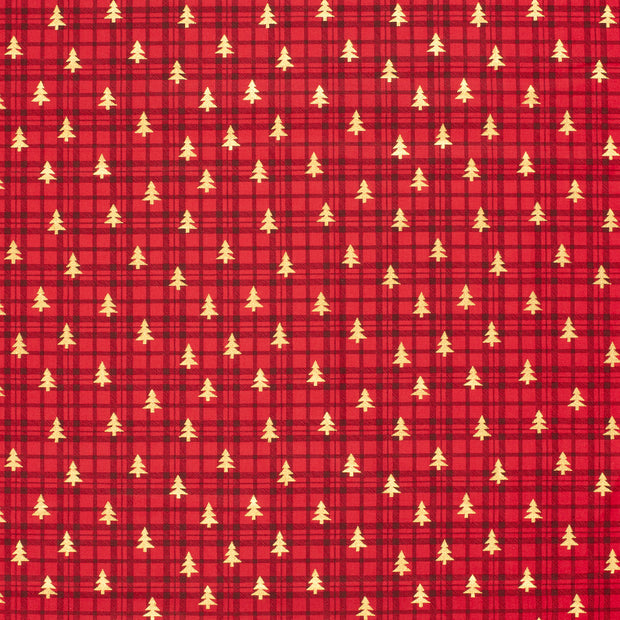 Cotton Poplin fabric Red 