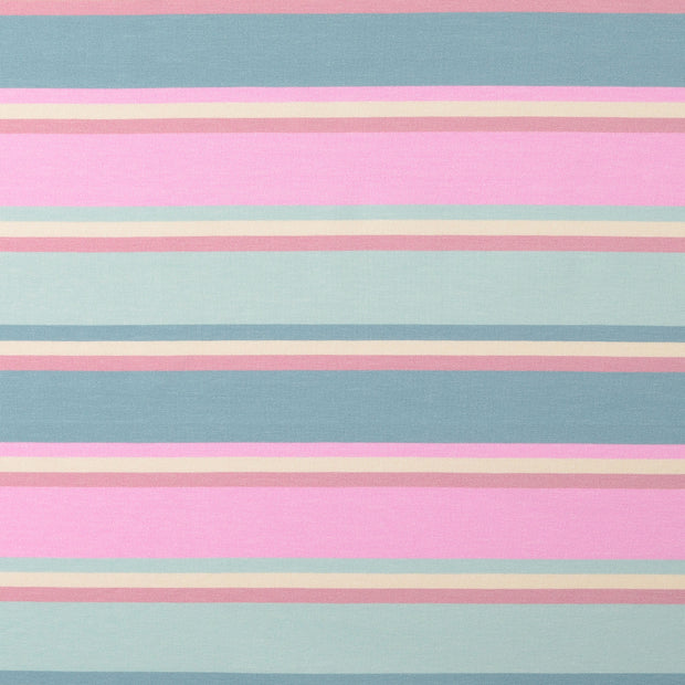 Jersey fabric Stripes Pink