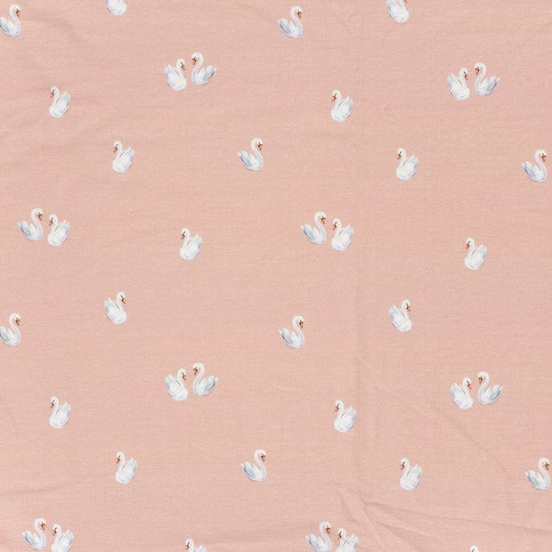 Cotton Jersey GOTS organic fabric Light Pink matte 