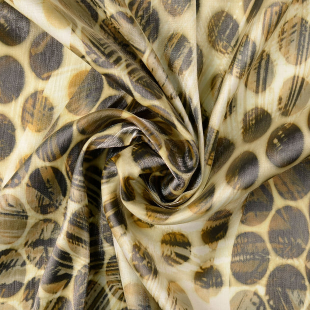 Viscose Satin fabrik Beige 