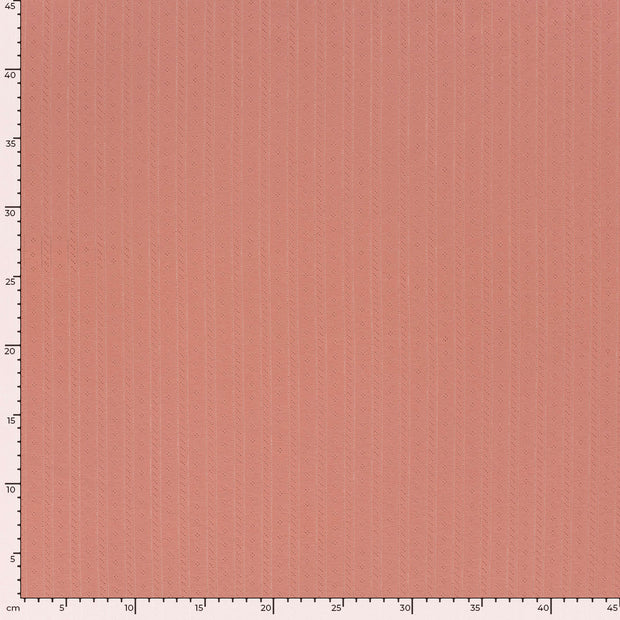 Pinpoint fabric Unicolour Coral