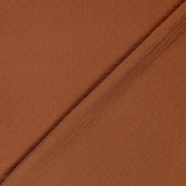 Muslin fabric Dots dobby 