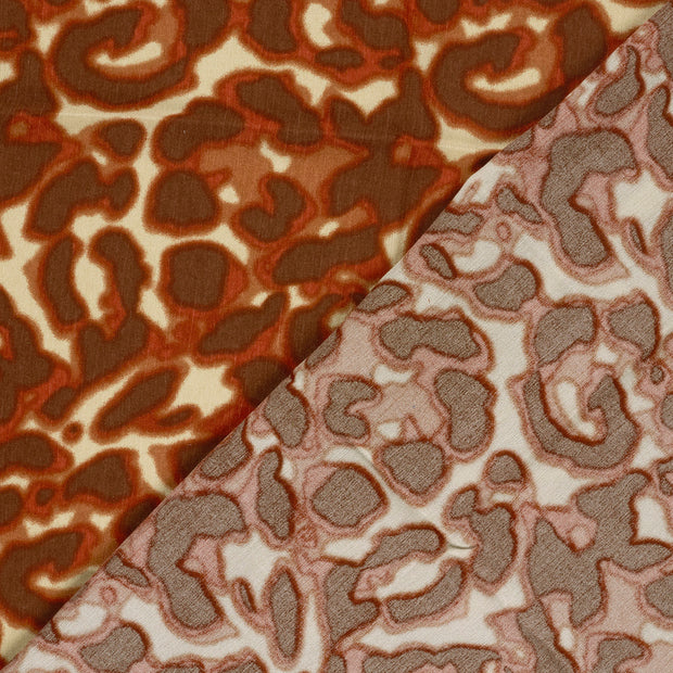 Satin fabric Abstract printed 