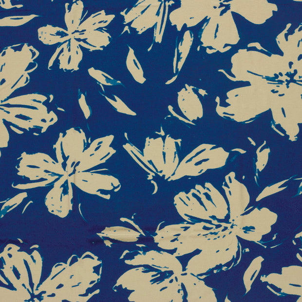 Viscose Vortex Jersey fabric Steel Blue matte 