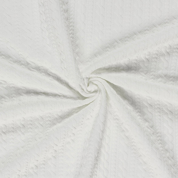 Heavy Knit fabric Off White 