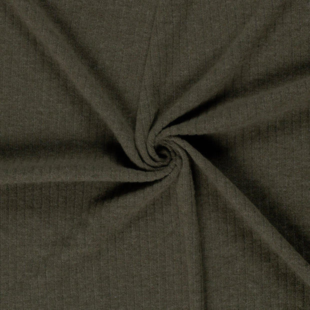 Poly Viscose Jersey fabrik Khaki-Grün 