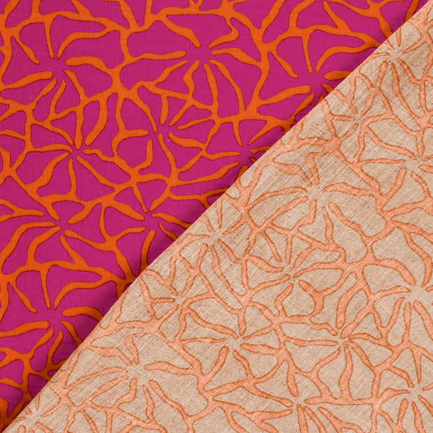 Muslin fabric Abstract printed 