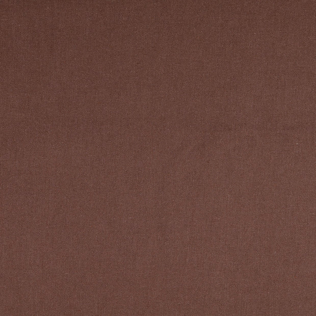 Linen fabric Unicolour Brown