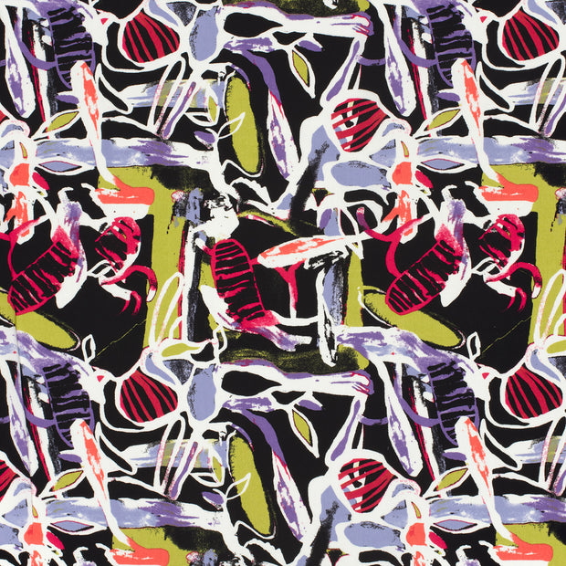 Viscose Poplin fabric Purple matte 