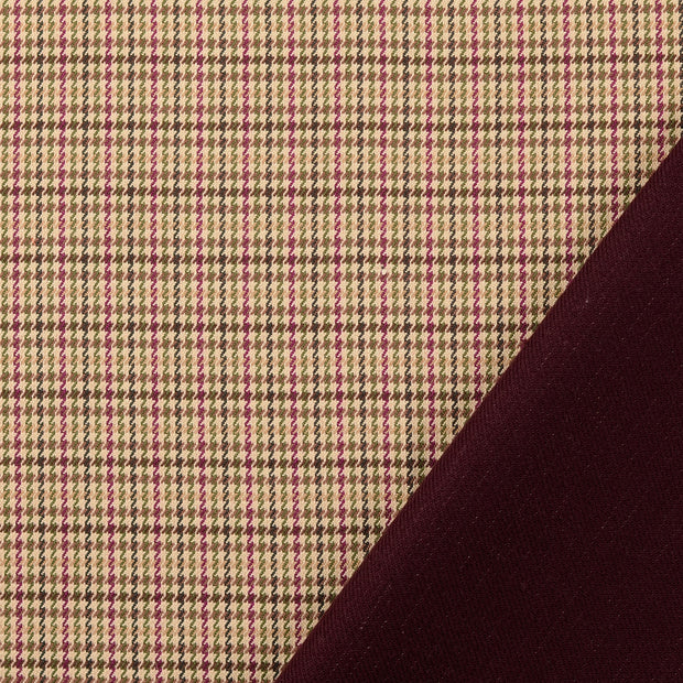 Viscose Poplin fabric Fuchsia backed 