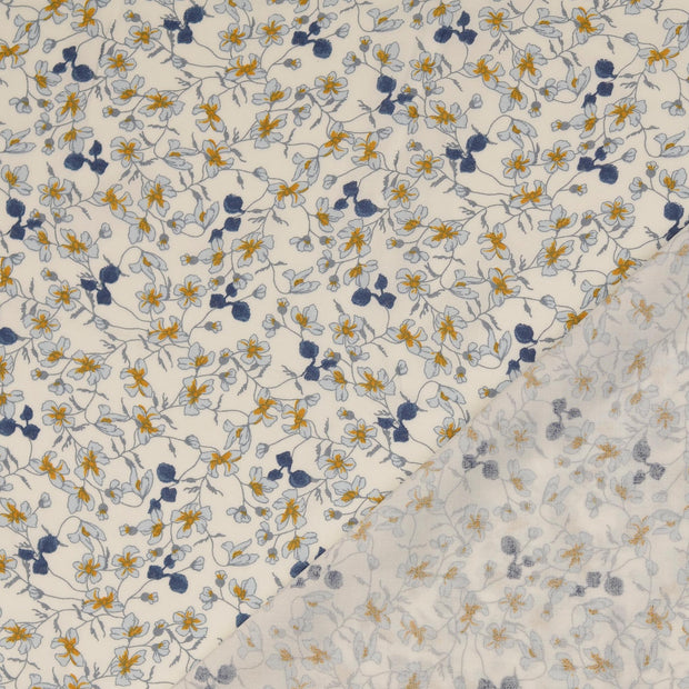 Viscose Poplin fabric Flowers printed 