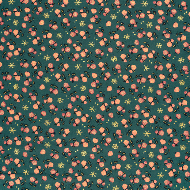 Cotton Poplin fabric Khaki Green 