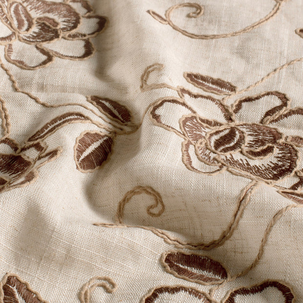  fabric Flowers Dark Brown