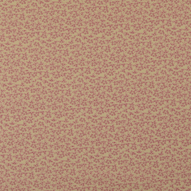Cotton Poplin fabric Dots Old Pink