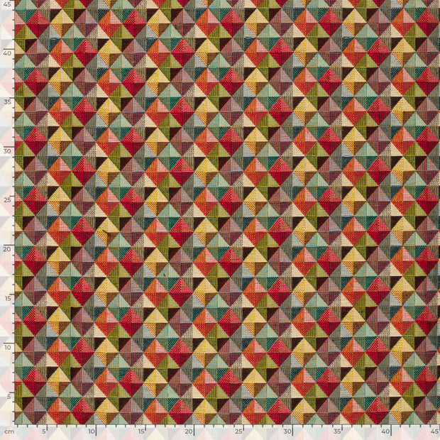 Gobelin fabric Abstract Red